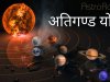 योग फल - अतिगण्ड योग